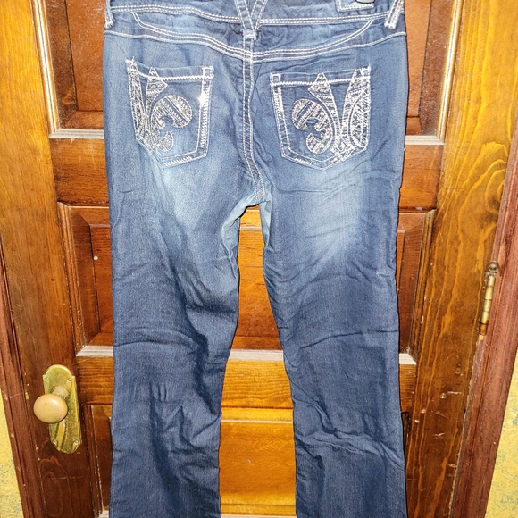 Vanity Low Waisted Blue Boot Cut Jeans - Picture 5 of 6
